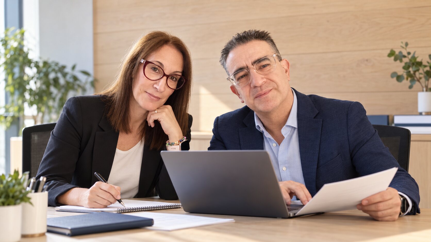 El equipo de Asesoría de la Discapacidad trabajando en su despacho